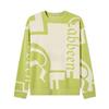 Cabbeen Logo Jacquard Knit Sweater