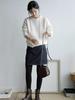 Women's French Wool Cable Knit Sweater - Loose, Thickened, Cashmere, Slimming Autumn/Winter Outerwear