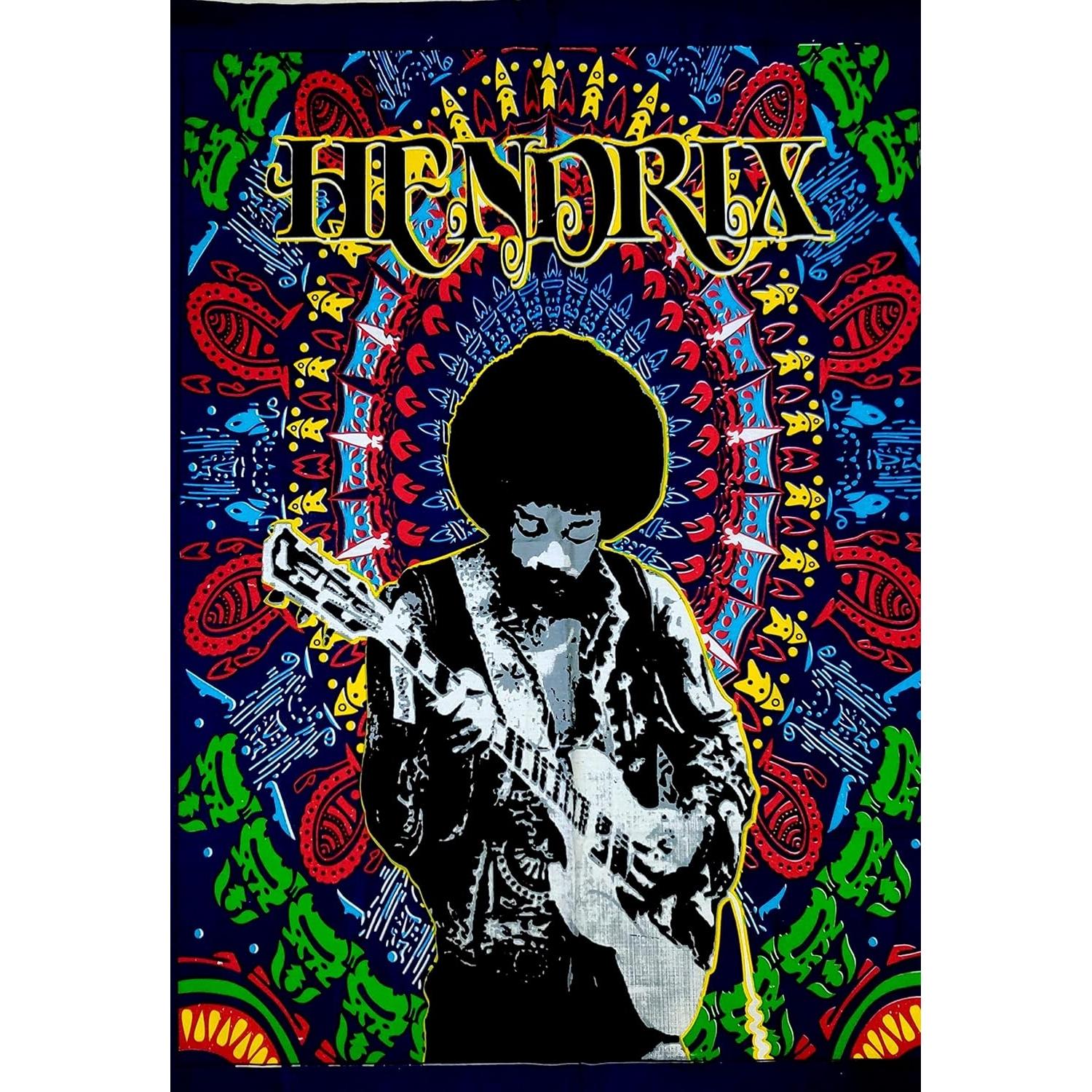 Tapestry icc jimi hendrix guitar poster wall 75x100