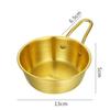 304 Stainless Steel Rice Bowl with Handle for Sauce and Cold Drinks