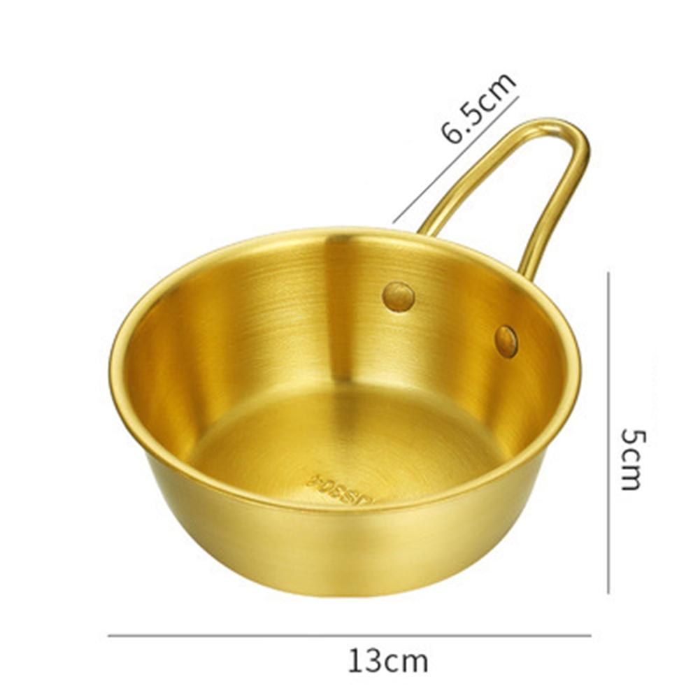 304 Stainless Steel Rice Bowl with Handle for Sauce and Cold Drinks