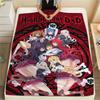 1PC Highschool Dxd Print Flannel Blanket, High Quality Comfortable for All Seasons, Home Decor, Warmth and Comfort, Perfect for Christmas Gifts