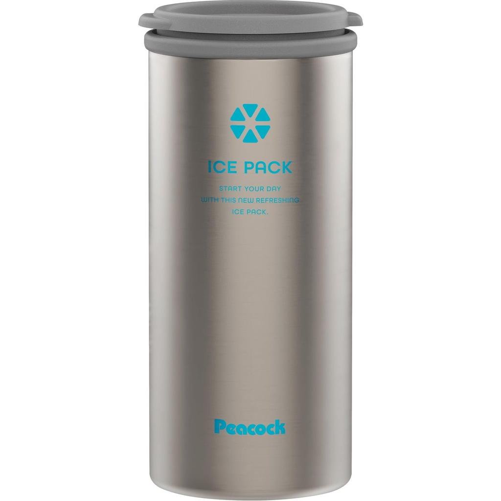Peacock Stainless Steel Vacuum Insulated Ice Pack and 500ml Can Holder Portable Ice Bag ABC-50 XA