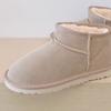 Winter Shoes Classic Women Genuine Cow Leather Snow Boots 2026 New Design Female Super Mini Warm Fur Slippers Man Short Boots