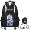 Genshin Original God, Peripheral Printing Backpack Large Capacity Travel Bag Student Computer School Bag