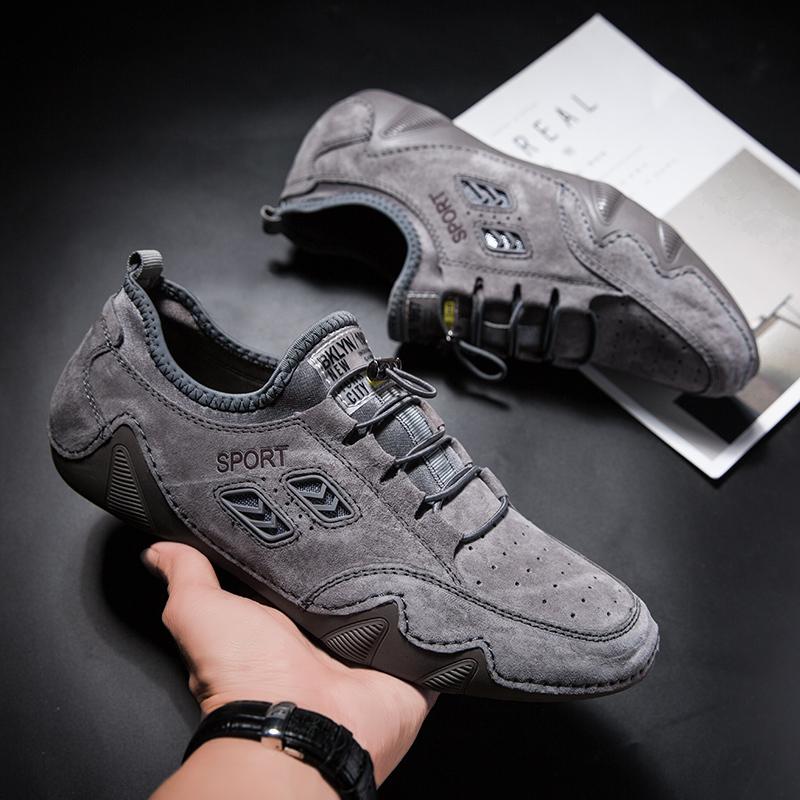 Neue Herren Freizeitschuhe Leder Mode Herren Sneaker Handgefertigt Atmungsaktiv Herren Hohe Qualität Luxus Bootsschuhe