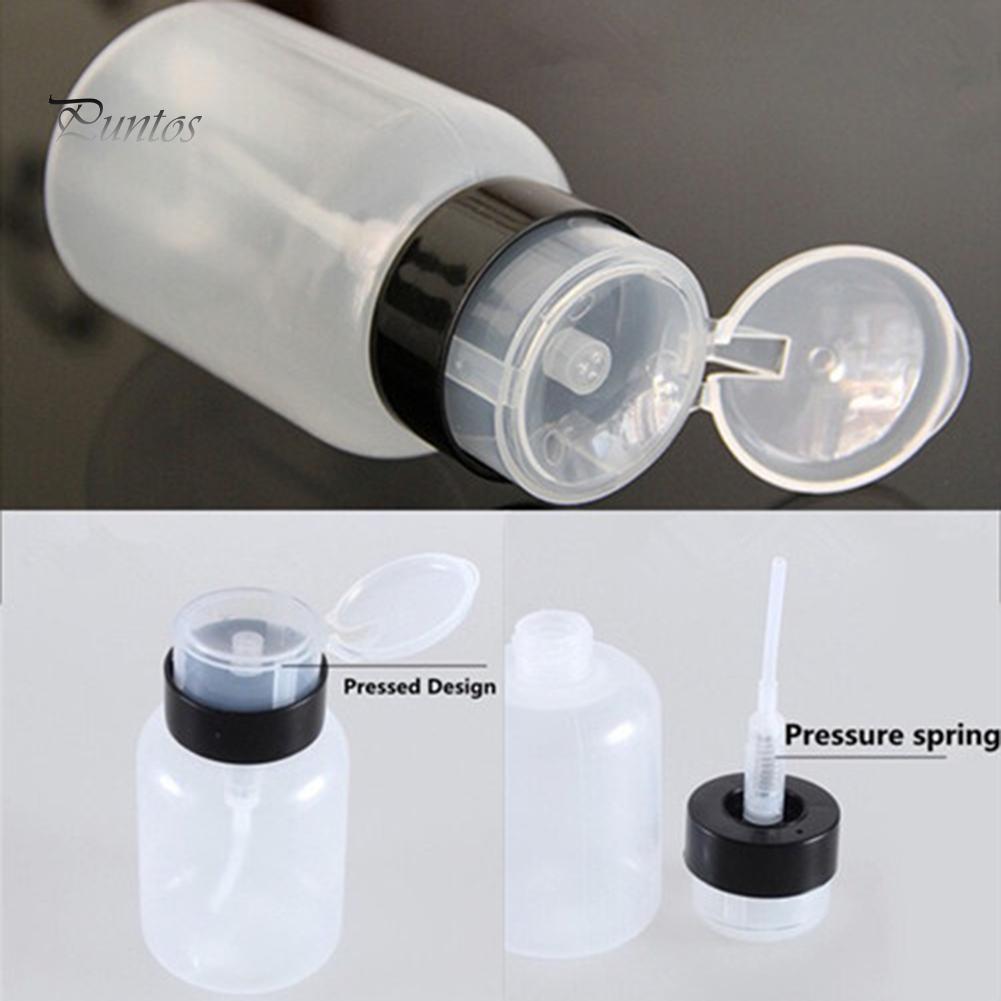 Puntos Nail Art Maniküre Werkzeug Pumpe Spender Flasche Aceton polnischen Make-up Entferner