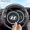 2Pcs Car Anti Slip Coaster Anti-noise Water Cup Pad Cushion Car Accessories For Hyundai Genesis I10 I20 I30 I40 IX20 IX35 IX25 Accent Azera Elantra