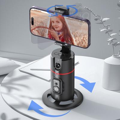Auto Tracking Phone Holder 360° Rotation Smart Shooting Stand Gesture Control Face Tracking Phone Tripod Holder for Tiktok Vlog