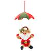 Ciondolo con decorazione di scena con pendenti di pupazzo di neve di Babbo Natale con paracadute natalizio
