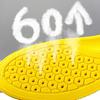 1 Pair Comfort Insoles with Arch Support Shock-Absorbing Breathable Shoe Inserts for Men Women Non-Slip Anti-Odor Cushioned Footbed for Sports Work