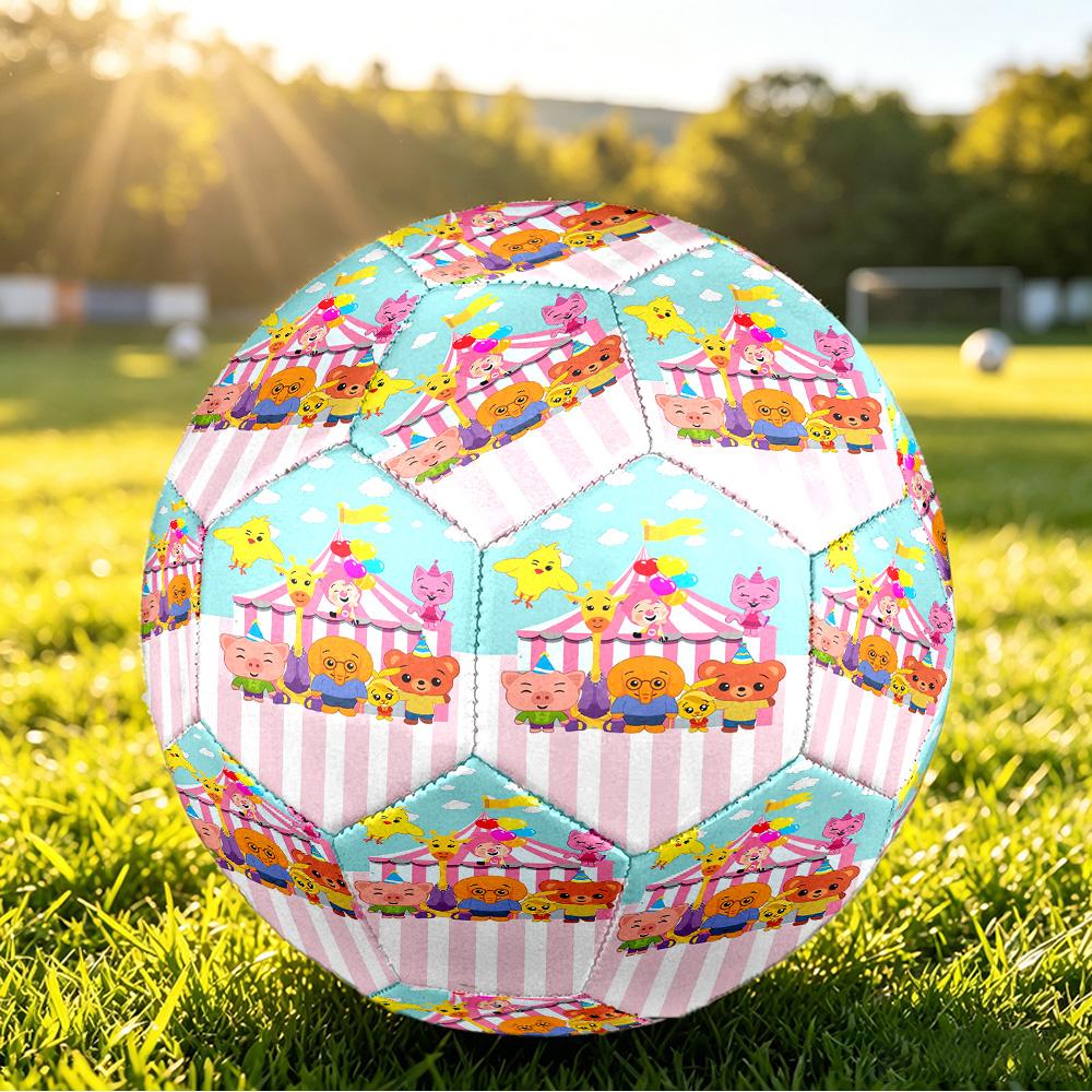 Size 5 Football El Payaso Plim Plim Pattern, Wear‑Resistant Soccer Ball for Match Training Daily Sports Play
