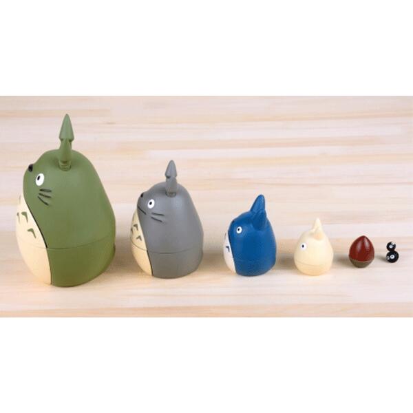 My Neighbor Totoro Matryoshka (Big / Medium Small Acorn Soot Sprite) Figure Studio Ghibli Ensky Gift Present Miscellaneous Cute Goods Stylish Ornament