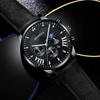 Modische Uhren für Herren Business Quarz Armbanduhr Luxus Schwarzes Leder Herrenuhr Lässige Uhr Reloj Hombre Relogio Masculino