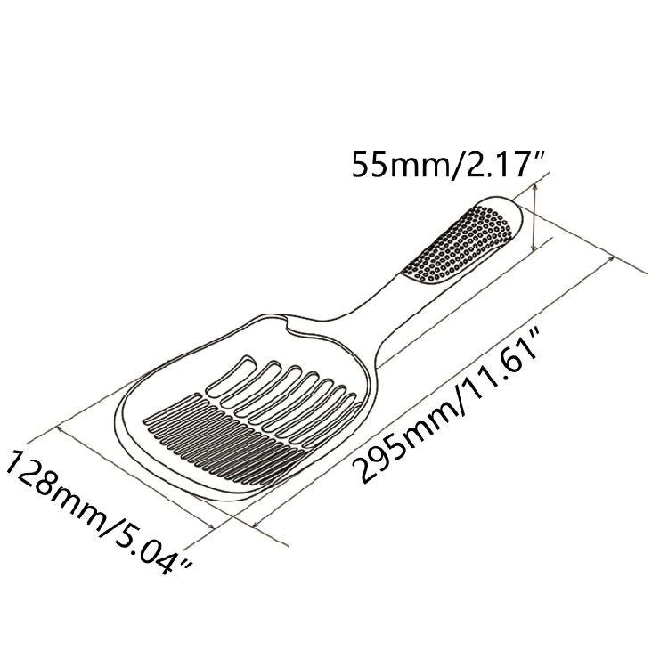 Cats Litter Scoop Deep Shovel Durable Non-Slip Handle for Easy Scooping