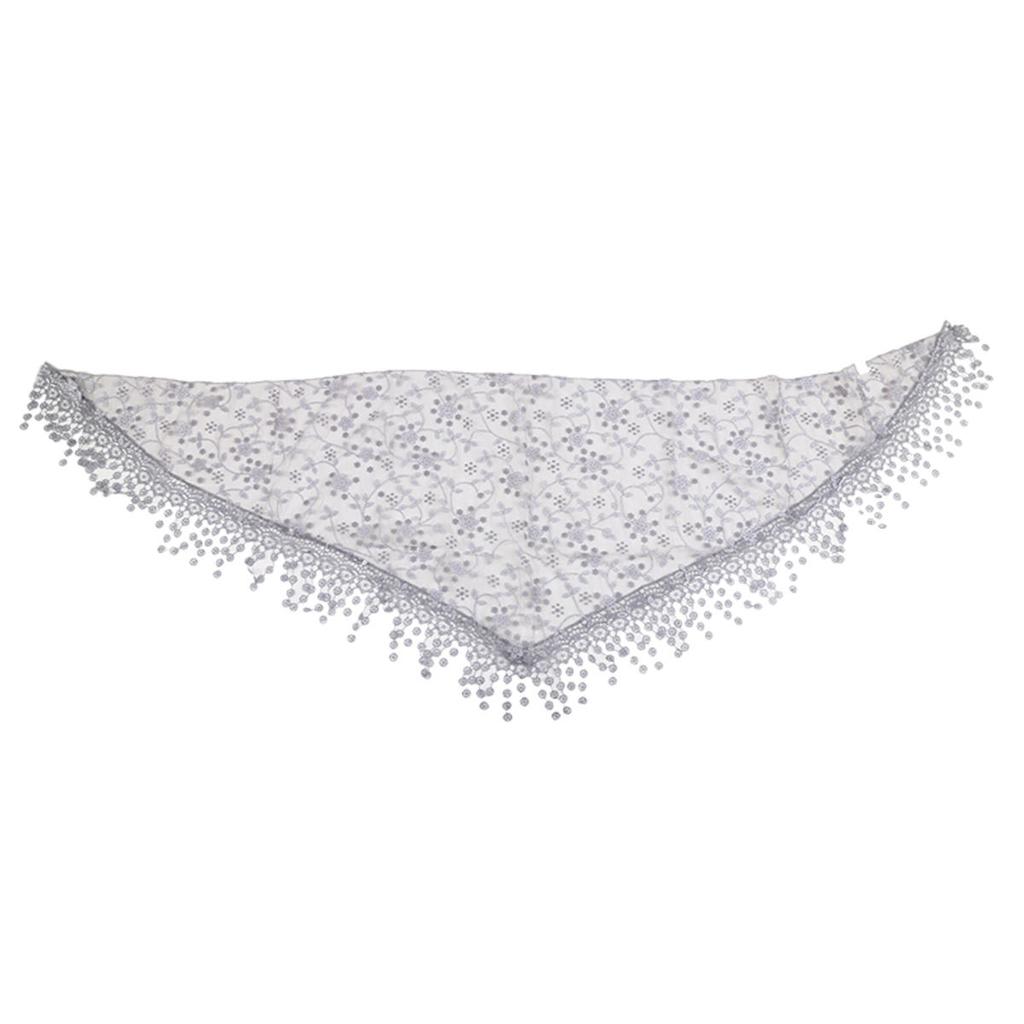 Módní šátek na hlavu Krajkový šifonový střapec Síťovaný šátek Dámský Podzimní a zimní Dlouhý závoj Šátek Evropa a Amerika Dámská šála