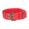 Dog Collar Lightweight Breathable Adjustable Heavy Duty Nylon Collar for Medium Large Dogs Training Red
