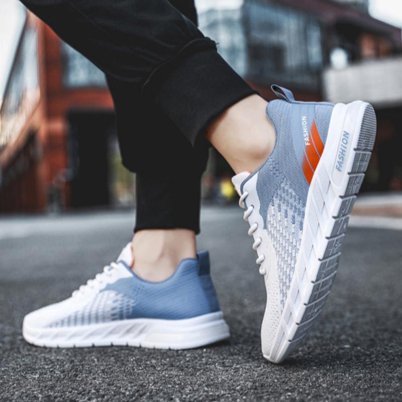 Men's Summer Mesh Breathable Deodorant Thin Fly Mesh Shoes Versatile Casual Running Shoes