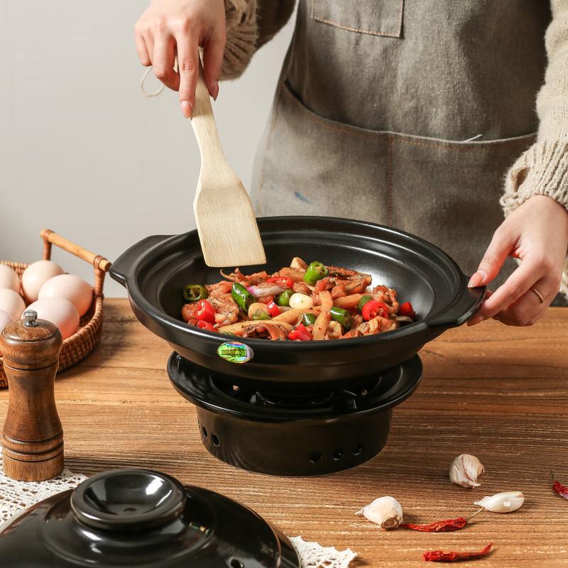 ZISIZ Ceramic Alcohol Hot Pot Set with Lid