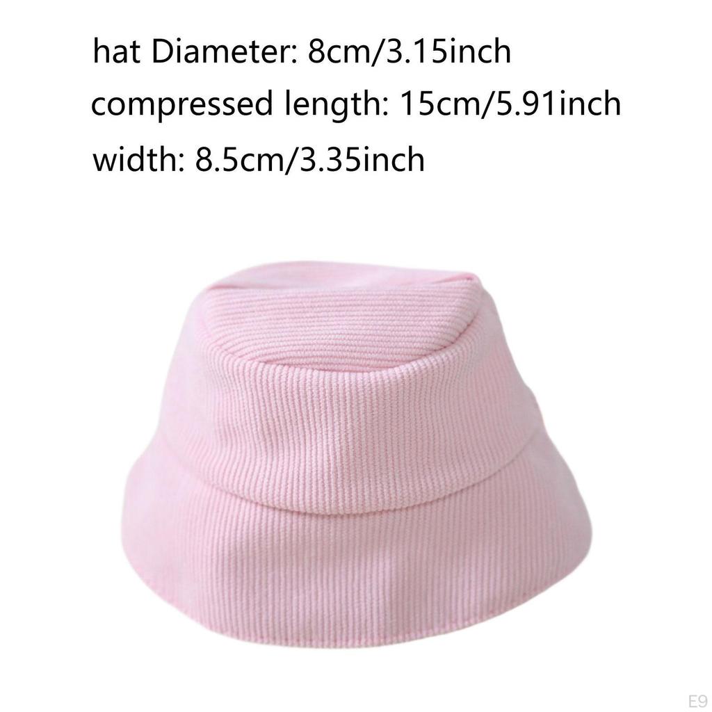 Doll Hat for 17 Cm Dolls, Bucket Hat, Photo Props, Premium, Role Play, Decorative Stylish,
