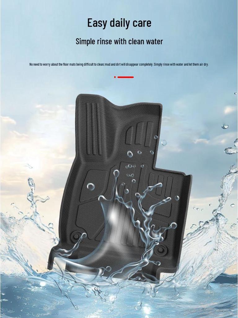 XPeng G7 Custom-Fit Double-Layer TPE Foot Mats, Fully Enclosed, 25 Designs, Original Car Color