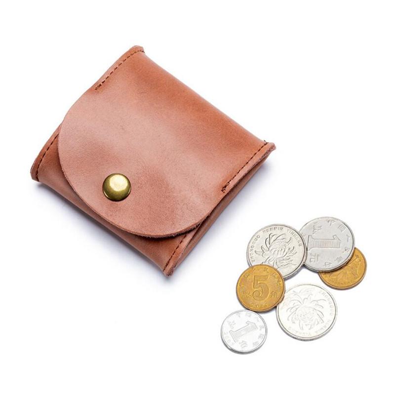 Vintage Echte Leder Kopfhörer Tasche Mini Kopfhörer Halter Münzbörse Für Männer Frauen
