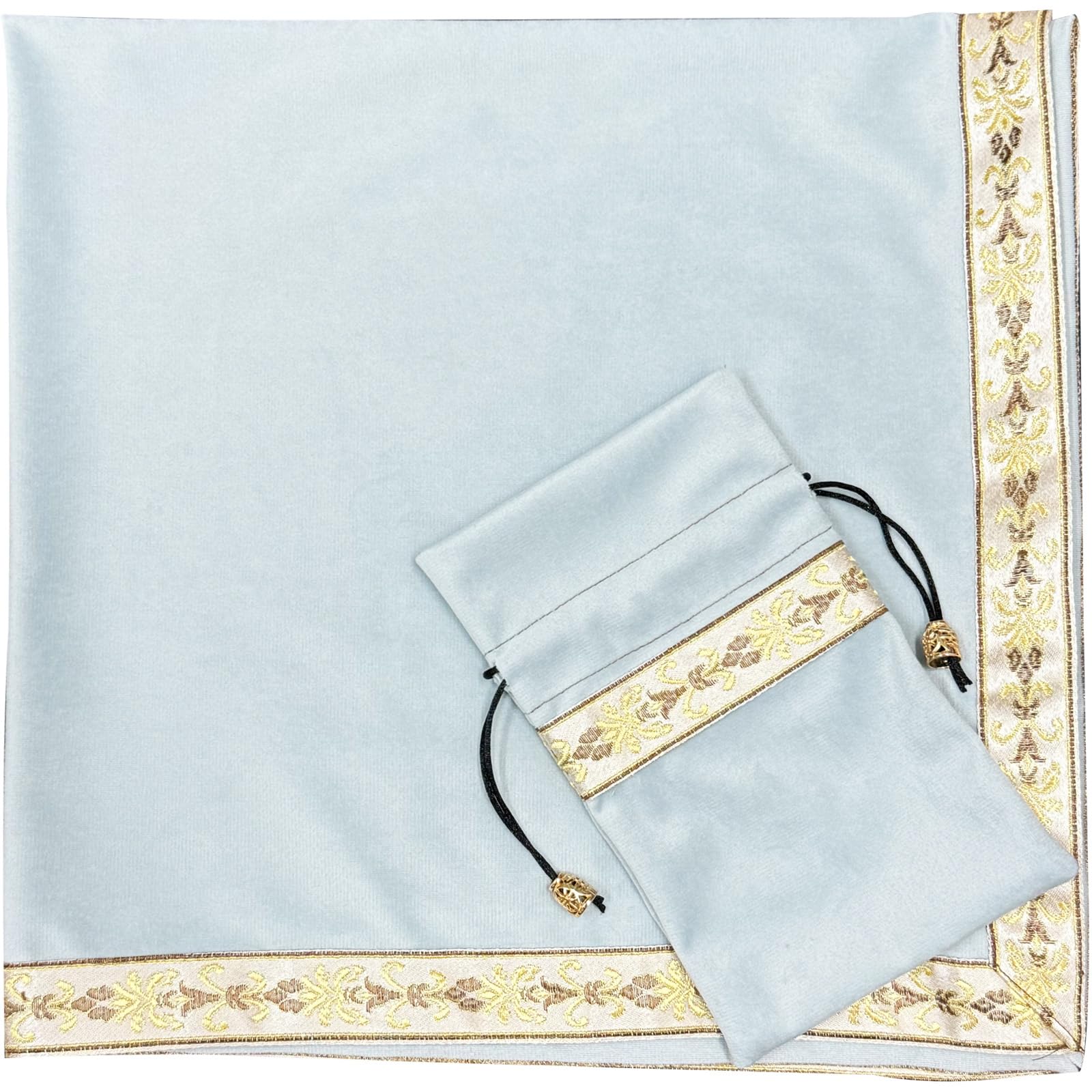 

Kuai Tarot Pastel Set of with Velvet for Tarot and Readings Blue Gold Set of Small Pouch Cloths, Colors, 68x68cm, 2, Pouch, Thick, Cards, Divination,