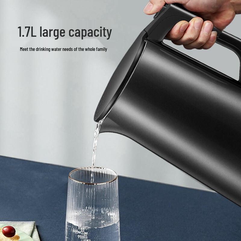 Supor ZMD 1.7L Double-Layer Anti-scald Electric Kettle CN plug (adapter included)