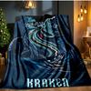 Go Team Kraken! Blanket Flannel Throw for Sofa, Indoor, Camping, Living Room, Office, Chair, And Bed Soft Birthday Gift