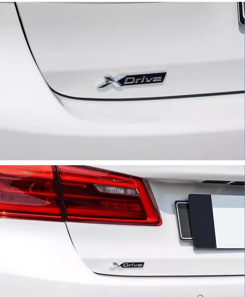 Car 3D ABS Trunk Letters Logo Badge Emblem Decal Sticker For BMW 5 Series 520d 525d 528d 530d 535d 540d E39 E60 E61 F10 F11 G30