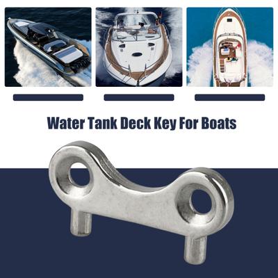 1 Pair Yacht Fuel Cap Key Switch Marine Boat Fuel Cap Key Replacement Stainless Steel Deck Fill Plate Key Fuel Tank Filler