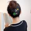 Candy Color Sweet Smiley Hairpin Side Clip Headdress Cute Contrasting Color Duck Bill Clip Ins Hairpin