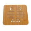 Wooden Cartoon Non-Slip Insulation Mat - Cute Coaster for Pots, Bowls, & Tea