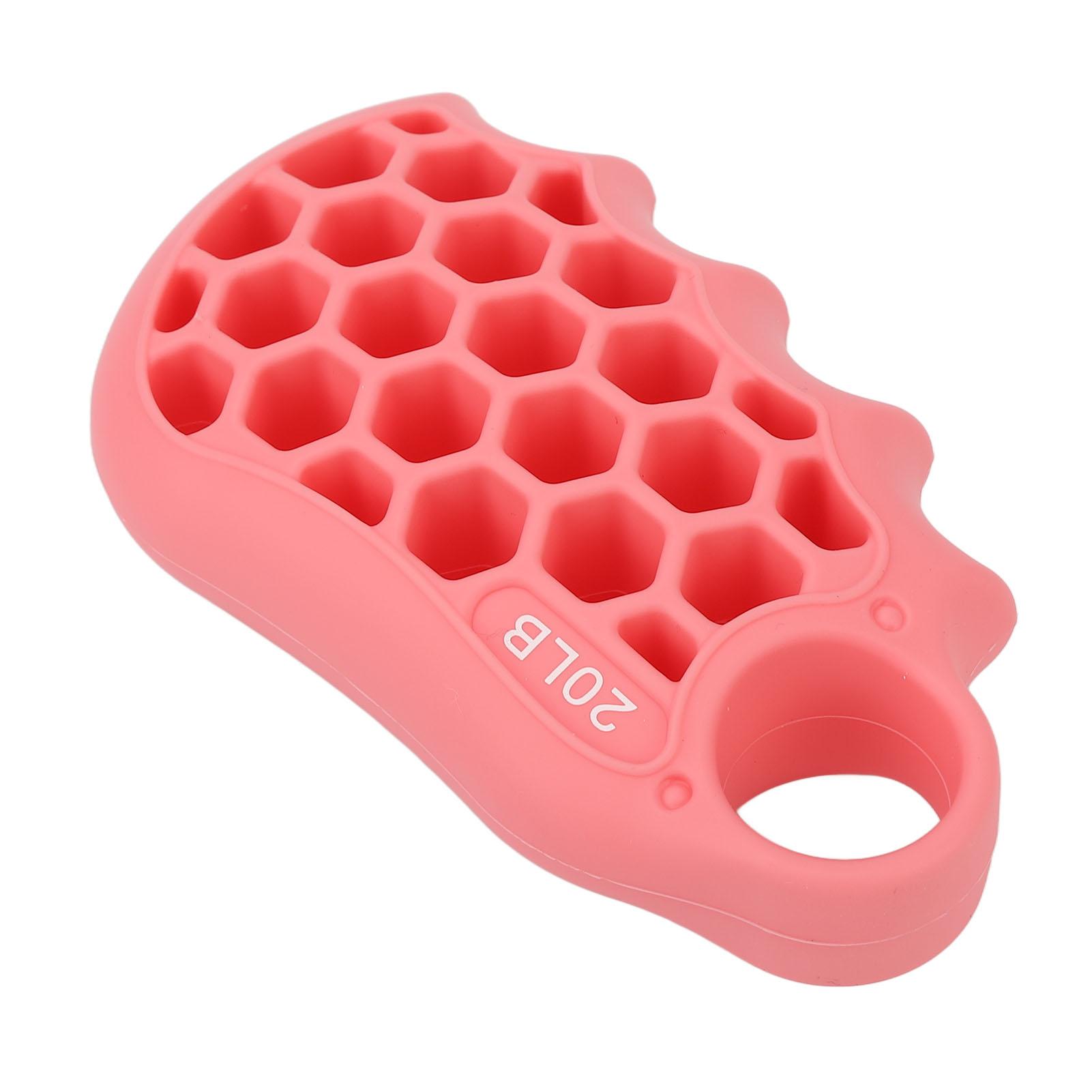 

Silicone Finger Exerciser Grip Strength Trainer Soft Elastic Hand Grip Strengthener for Office розовый