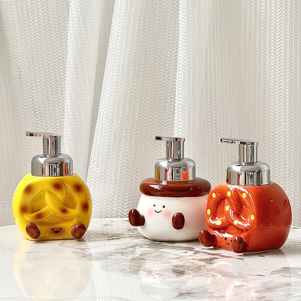 soap dispenser Creative ceramic mousse foam bubble bottle Toilet washstand hand lotion bath gel shampoo sub bottle