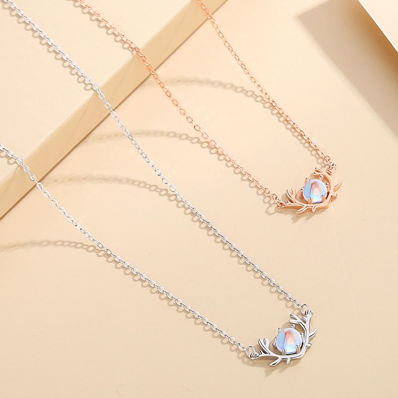 Tancise 925 Sterling sølv klassiske kvinner halskjede anheng Zircon Fashion Gift