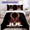 3pcs Jul  rapper pattern bedding set duvet cover set includes duvet cover &pillowcases, perfect all season bedroom decoration & gift