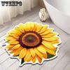 3D Floral Carpet Irregular Shaped Floor Mat for Kitchen Bathroom Bathroom Door Non Slip Mat