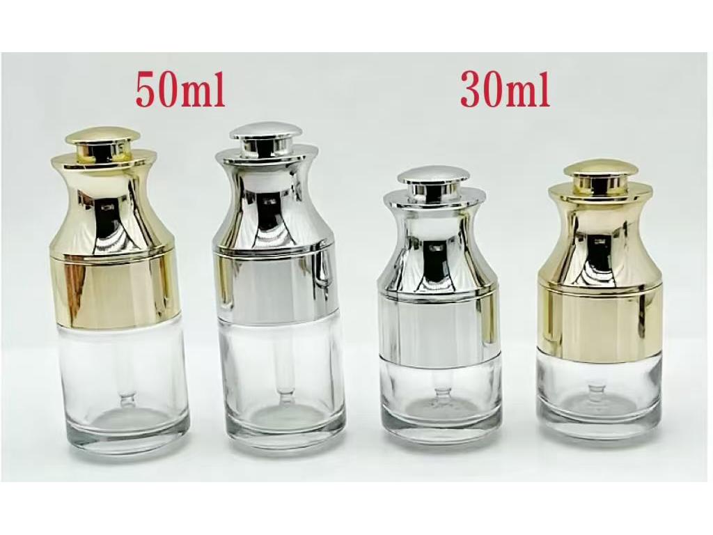 30ml/50ml Glass Serum Bottle with Dropper and Shoulder Sleeve for Essential Oils 30ml; clear glass