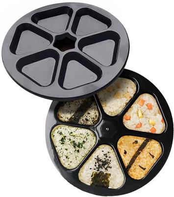 Fuji Pax Onigiri Easy and Rice Ball Made In Onigiri Rice Ball Press Heat and Cold High MAX Black Mold, Convenient, 6-Hole Maker, Japan, Master, Maker,