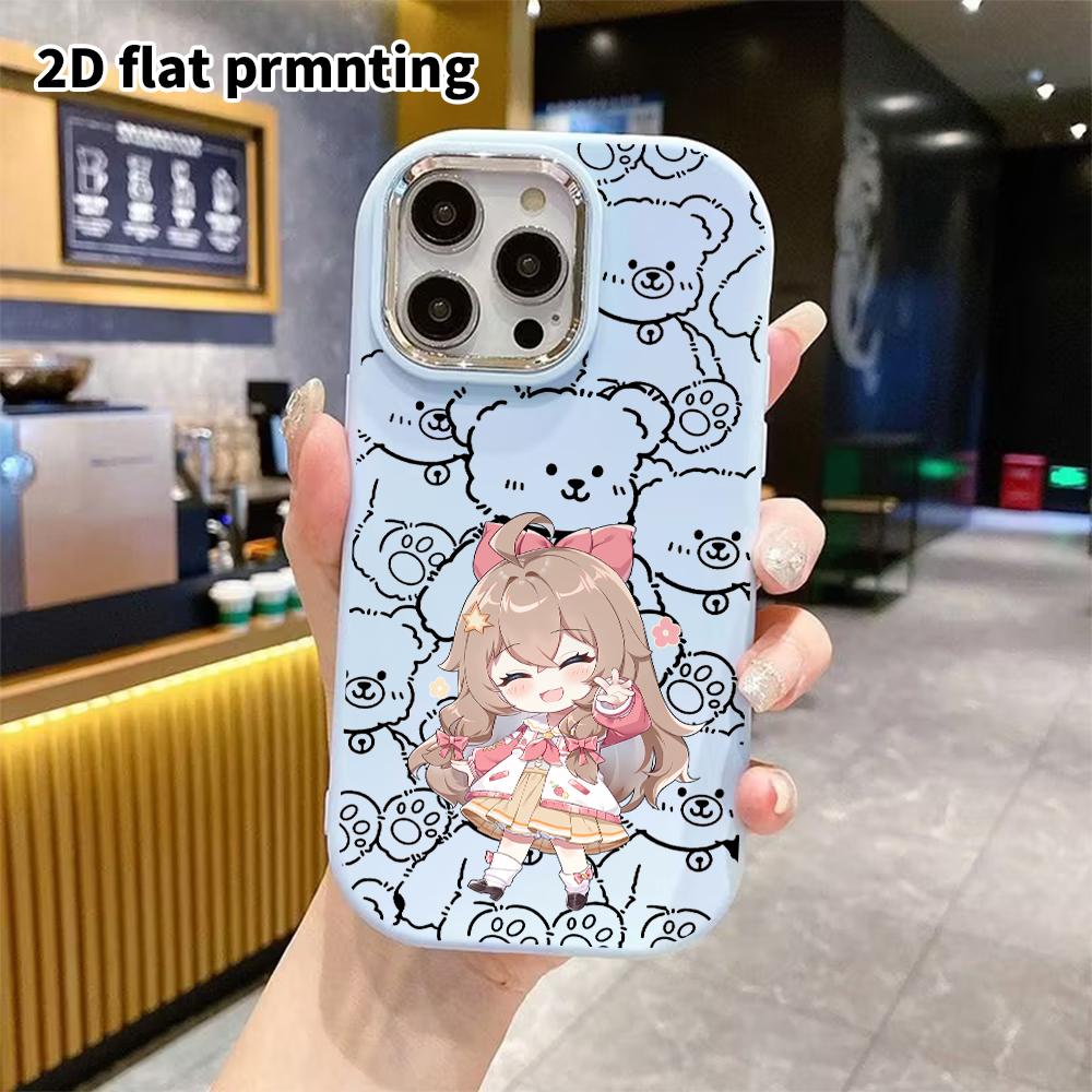 Phone Case: 2D Flat Design Suitable for iPhone 18 17 16 15 14 13 Pro Protective Case, Couple Style, Virtual Idols, Christmas and Halloween Gifts