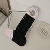 Miu Style Slouch Socks: Summer Thin Fabric Ballet Half-Leg Warmers with Heel for Slippers