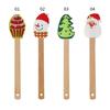 Non-Stick Spatula Xmas Theme Snowman Santa Claus Tree Shape For Baking Tools