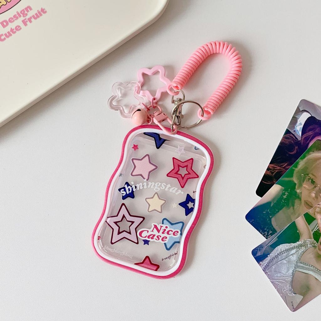 K-Pop DIY Fotoalben Fotokartenhülle Fotokartenschutzhülle Karten Fotoalbum Tasche Anhänger Schlüsselanhänger Hülle Zubehör