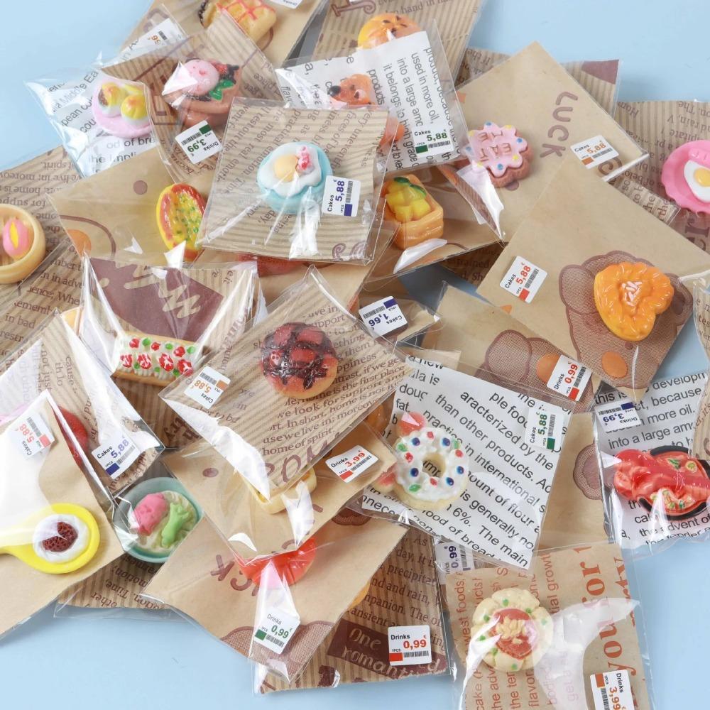 20Pcs  Dollhouse Cake Pastry Bread Mini Dessert Food Miniature Simulation Children'S Play House Diy Food Model Ornaments Gifts