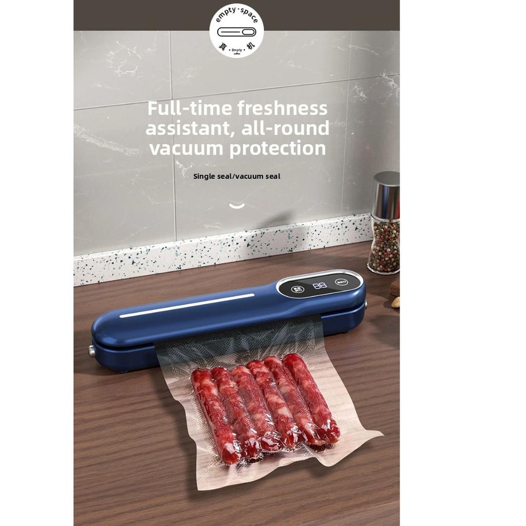 Household Mini Automatic Continuous Vacuum Sealer All‑in‑one Kitchen Food Sealing Machine