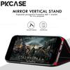 PKCASE Smart Mirror Flip Phone Case for Samsung S26 S25 Edge S24 S23 Ultra FE Plus Shockproof Back Cover for Galaxy A17 A07