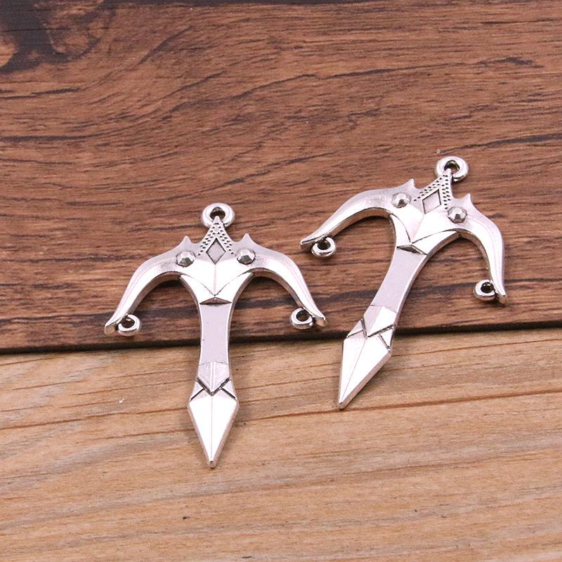 15 DIY Alloy Weapon Charms: Swords, Knives, Guns, Bows & More