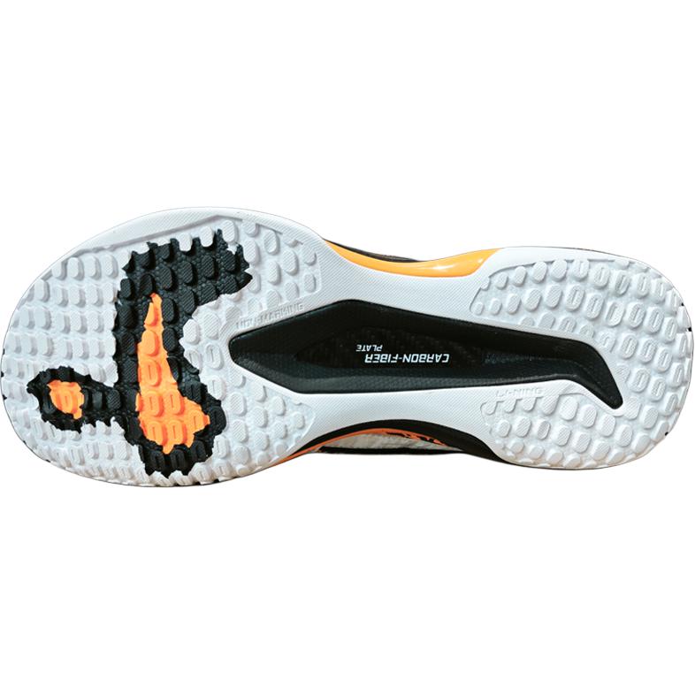 New LiNing Cushioning, Slip Resistant, And Abrasion Resistant Low Top Badminton Shoes Men's White AYAR015-16