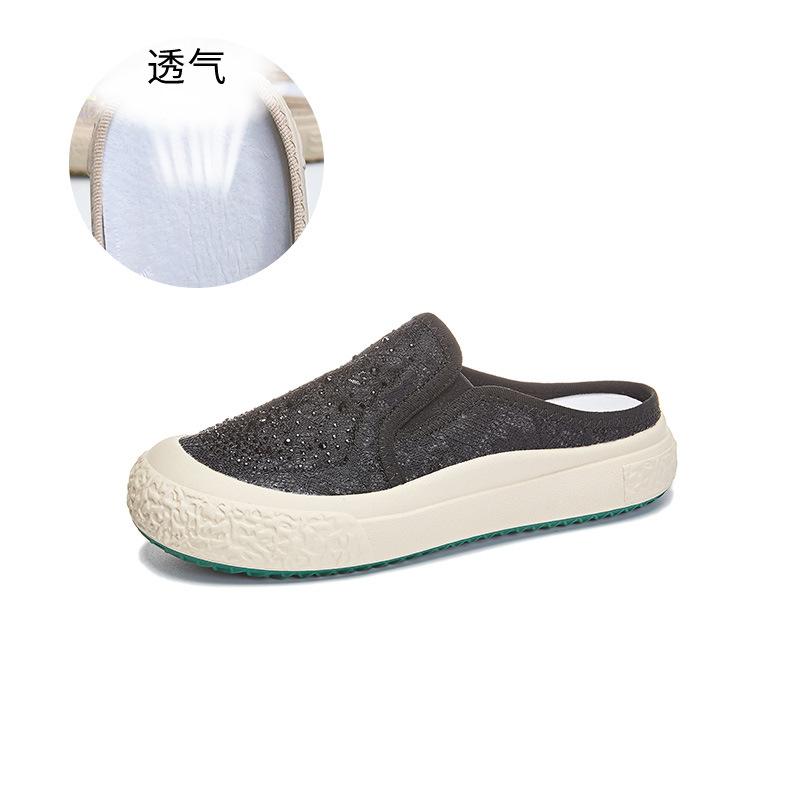 

Baotou slippers 2025 summer new flat-bottomed breathable fisherman shoes women s casual versatile sandals fashion outer women s shoes 40 чорний